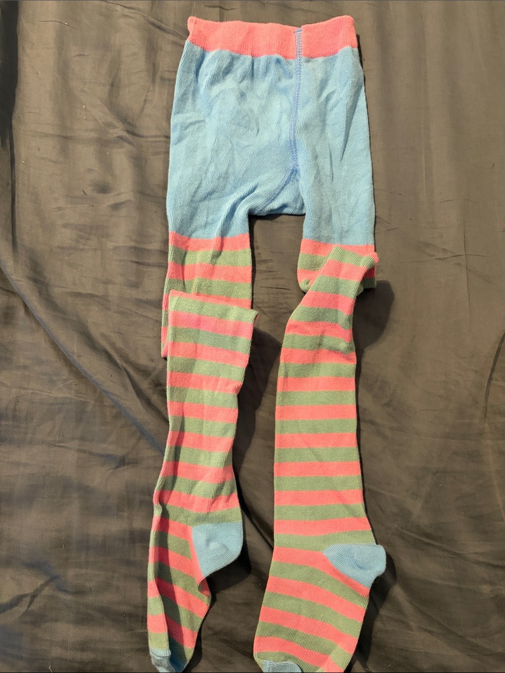 Matilda Jane Pink and Light Blue Striped Kids Tights